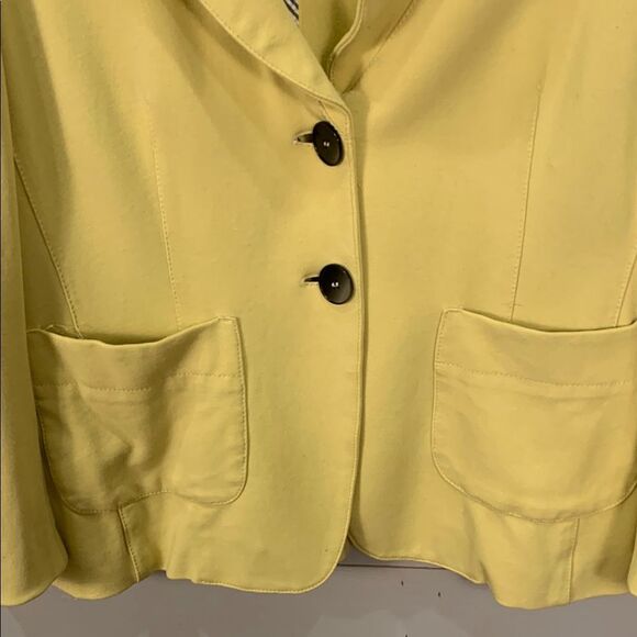 Marella made in Italy Yellow Blazer Tailored Suit Jacket woman’s size 10 - Picture 3 of 10